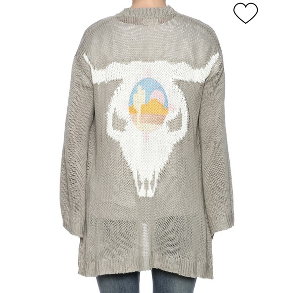 Show Me Your MuMu Sweaters - RARE Show Me Your Mumu Easy Ojai Bull Cardigan Sweater Size XS